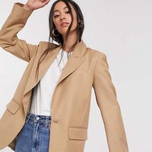 ASOS DESIGN perfect blazer camel